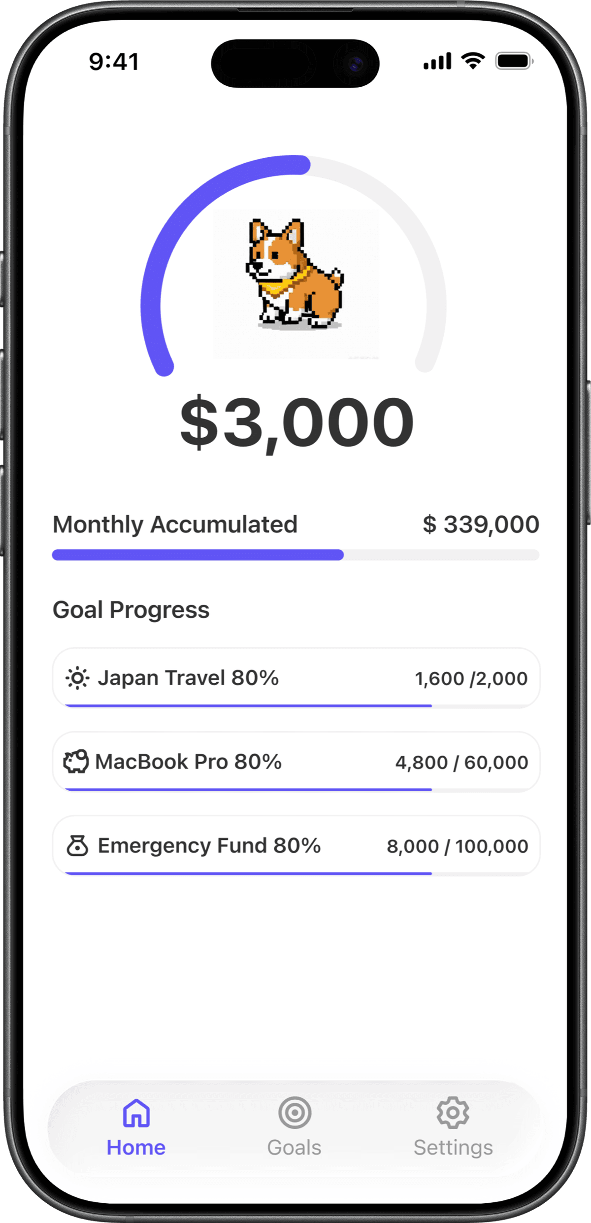 Real-time wage calculation feature