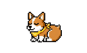 Sleeping corgi